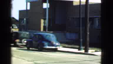 Cleveland Ohio USA (1939): Parked Colorful Cars, Cars From The 80s And 90s Near A