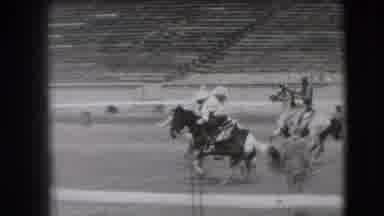 Denver Colorado USA (1941): Horse Racing One Horse Drop The Man And Run Fast