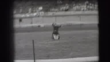 Denver Colorado USA (1941): Circus Clown Performing A Short Presentation In The