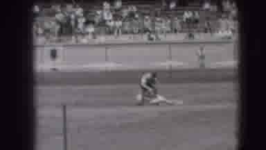 Denver Colorado USA (1941): Cowboy Bulldogs Steer At Rodeo While Judge With Flag
