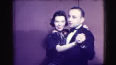 Joliet Illinois USA (1941): A Man And A Woman In Formal Wear Dance Slowly