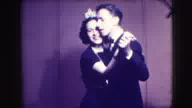 Joliet Illinois USA (1941): Couple Dancing Tango