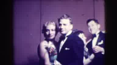 Joliet Illinois USA (1941): Three Couples Dancing Men In Tuxedos Women In Evening