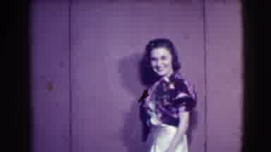 Joliet Illinois USA (1941): Women Modeling Pink And Blue Evening Dresses For The