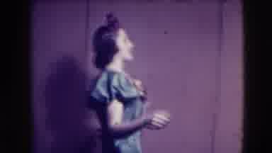 Joliet Illinois USA (1941): Two Women Walking Into Frame To Model Two Different