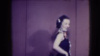 Joliet Illinois USA (1941): Two Women Posing For The Came With A Red Background