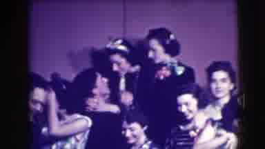 Joliet Illinois USA (1941): Women And Men Gather Together For Camera Dressed Up