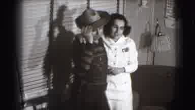 Joliet Illinois USA (1941): Man And Woman Happily Pose Together For A Photo Then