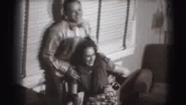 Joliet Illinois USA (1941): Standing Man Smiling Holding The Shoulders Of A
