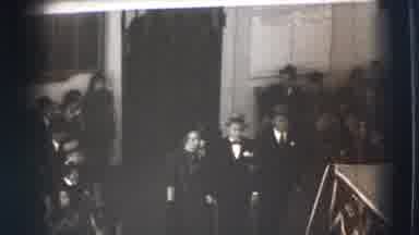 Joliet Illinois USA (1941): Two Men And A Woman Wearing Elegant Clothes And