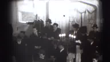 Joliet Illinois USA (1941): A Group Of People Celebrating A Religious Custom With