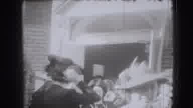 Joliet Illinois USA (1941): Group Of People Leaving An Event