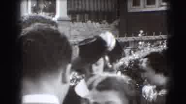 Joliet Illinois USA (1941): Vintage Tape Of Adults Wearing Black Leaving A