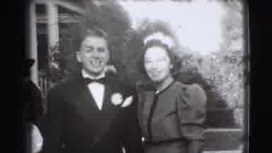 Joliet Illinois USA (1941): Black & White Footage Of People Greeting Each Other On