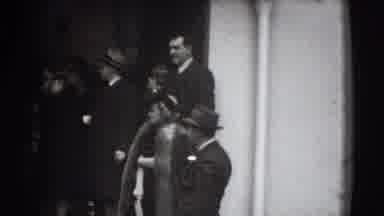 Joliet Illinois USA (1941): Footage After A Wedding Of A Man Taking Something Out
