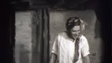 Joliet Illinois USA (1941): Men Play Fighting And Joking Acting In A Performance
