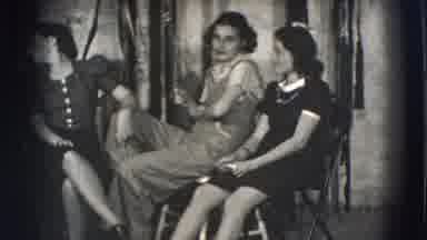 Joliet Illinois USA (1941): People Waiting Hanging Out And Eating At A Military