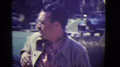 East Orange New Jersey (1946): Person Is Sitting Or Standing Outside In Front Of