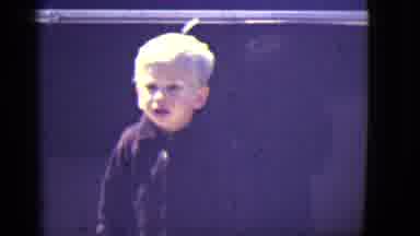 East Orange New Jersey (1946): Cute Blonde Boy Looks Down At The Ground Then Looks