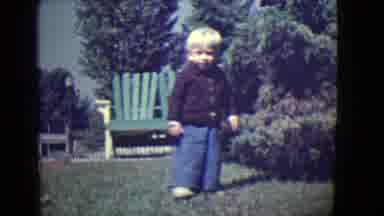 East Orange New Jersey (1946): A Child Play The Garden And Enjoying