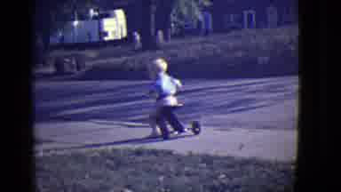 East Orange New Jersey (1946): Two Little Boys Almost Run Into Each Other On Their