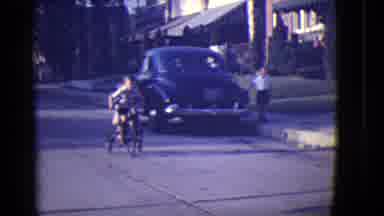 East Orange New Jersey (1946): Vintage Tape Of Young Boy Riding Tricycle Slowly