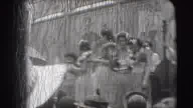 Ringling Brothers Sarasota Florida-1948: Hula Dance Theater Performance with Cello and Hats