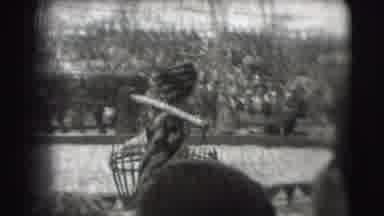 Ringling Brothers Sarasota Florida (1948): People Carrying A Wooden Box, A Person
