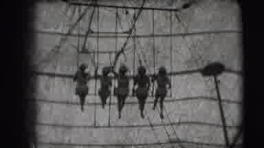 Ringling Brothers Sarasota Florida (1948): Women On A Trapeze Swing
