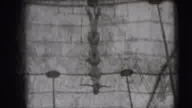 Ringling Brothers Sarasota Florida (1948): Silent Movie Acrobats Forming Human