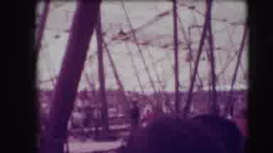 Ringling Brothers Sarasota Florida (1948): Person Riding A Horse In The Background