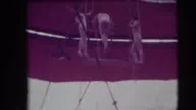 Ringling Brothers Sarasota Florida (1948): The Girls Are Doing Gymnastics Right In