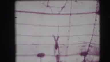 Ringling Brothers Sarasota Florida (1948): Incredible Trapeze Artists Performing