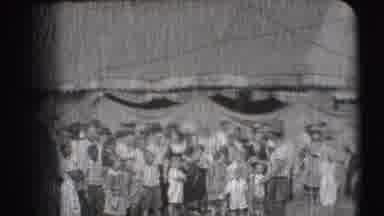 Ringling Brothers Sarasota Florida (1948): Black And White Footage Of A Man