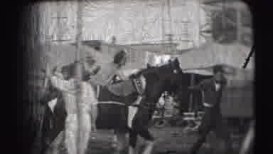 Ringling Brothers Sarasota Florida (1948): Horses People Event Tents Horseback