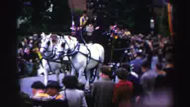 UNITED KINGDOM-1952: Royal Parade With Horse-Drawn Carriage and Crowds