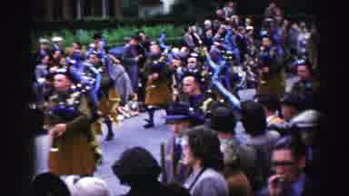 Why did the kilted men march? To pipedream of getting more attention!