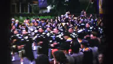 United Kingdom (1952): Scottish Parade Down The Street Entertaining Others