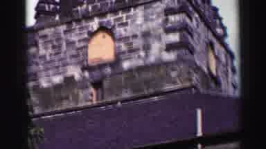 United Kingdom (1952): View Of Old Weathered Stone Building On A Sunny Day