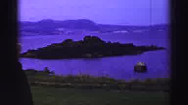 United Kingdom (1952): Several People Stand And Take In The Views Of The Castle