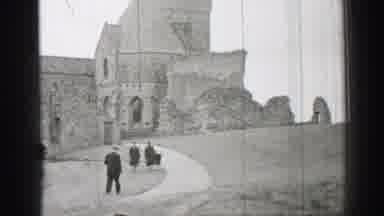 United Kingdom (1952): Nicely Dressed People Standing Outside And Admiring Large