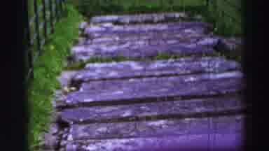 United Kingdom (1952): A Wooden Walking Path Outside And Oceanside Cliffs Are