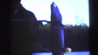Baraboo Wisconsin USA (1953): Man Catches Fish