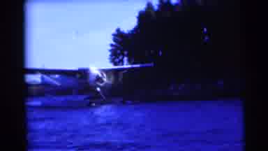 Baraboo Wisconsin USA (1953): Plane That Can Land On The Water Sails Around The