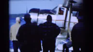 Baraboo Wisconsin USA (1953): A Person Is Exciting A Small Plane On A Nice Sunny