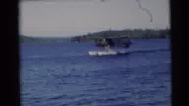 Baraboo Wisconsin USA (1953): Footage Of A Special Plane With Floats Travelling On