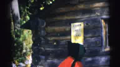 Baraboo Wisconsin USA (1953): An Old Cabin In The Woods