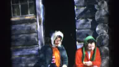 Baraboo Wisconsin USA (1953): Two Young Girls Sit Together Laughing With Each