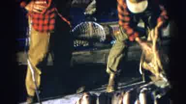Baraboo Wisconsin USA (1953): Fishermen In The Region Taking Advantage Of The