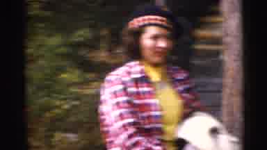 Baraboo Wisconsin USA (1953): Man Talks To A Woman And Another Man About The